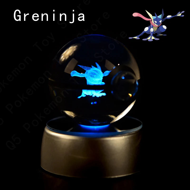 Pokémon 3D Crystal Ball Night Light – Pikachu, Mewtwo & Gengar