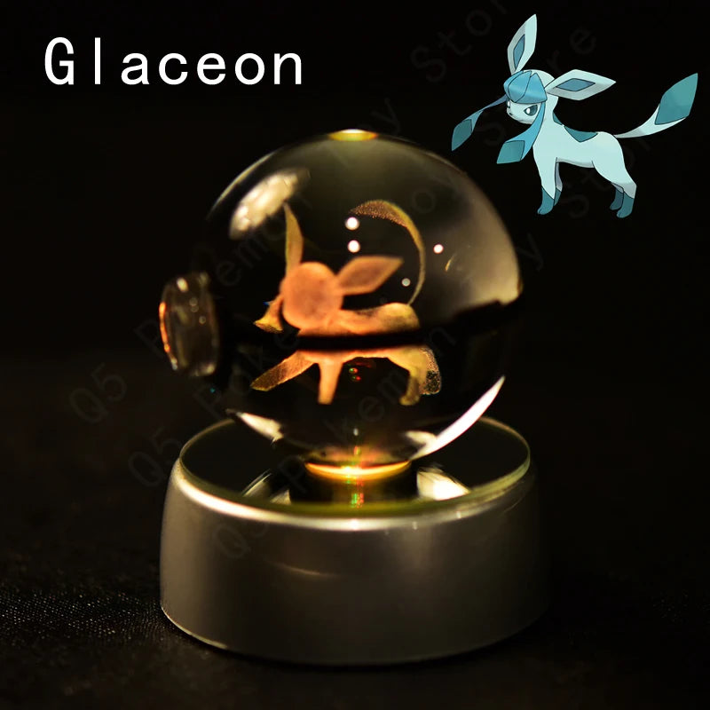 Pokémon 3D Crystal Ball Night Light – Pikachu, Mewtwo & Gengar