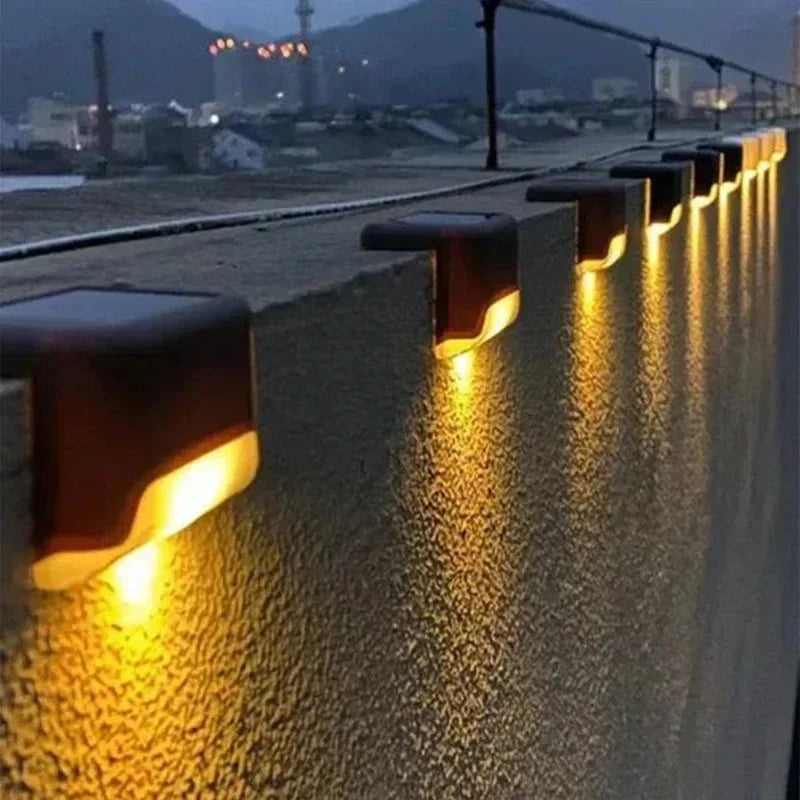 Solar LED Deck & Step Lights – Waterproof Garden Path Lighting