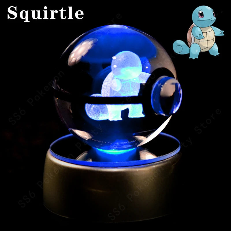 Pokémon 3D Crystal Ball Night Light – Pikachu, Mewtwo & Gengar