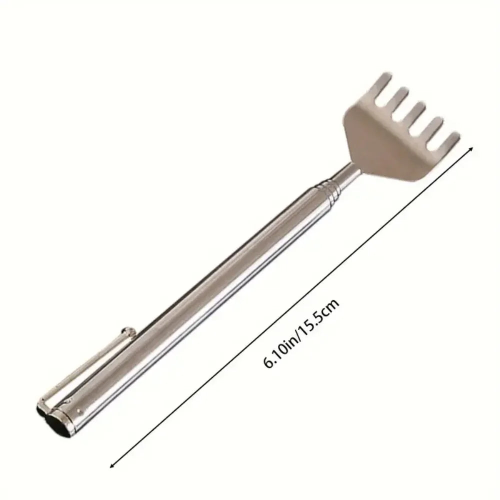 Telescopic Stainless Steel Back Scratcher & Massage Pen