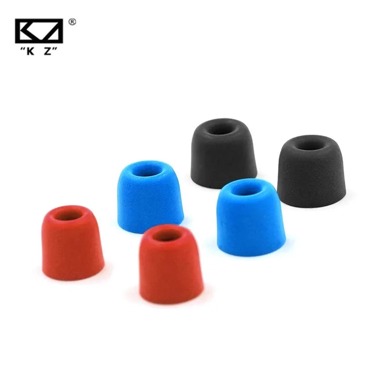 Memory Foam Ear Tips for KZ Earphones – 6 Pack