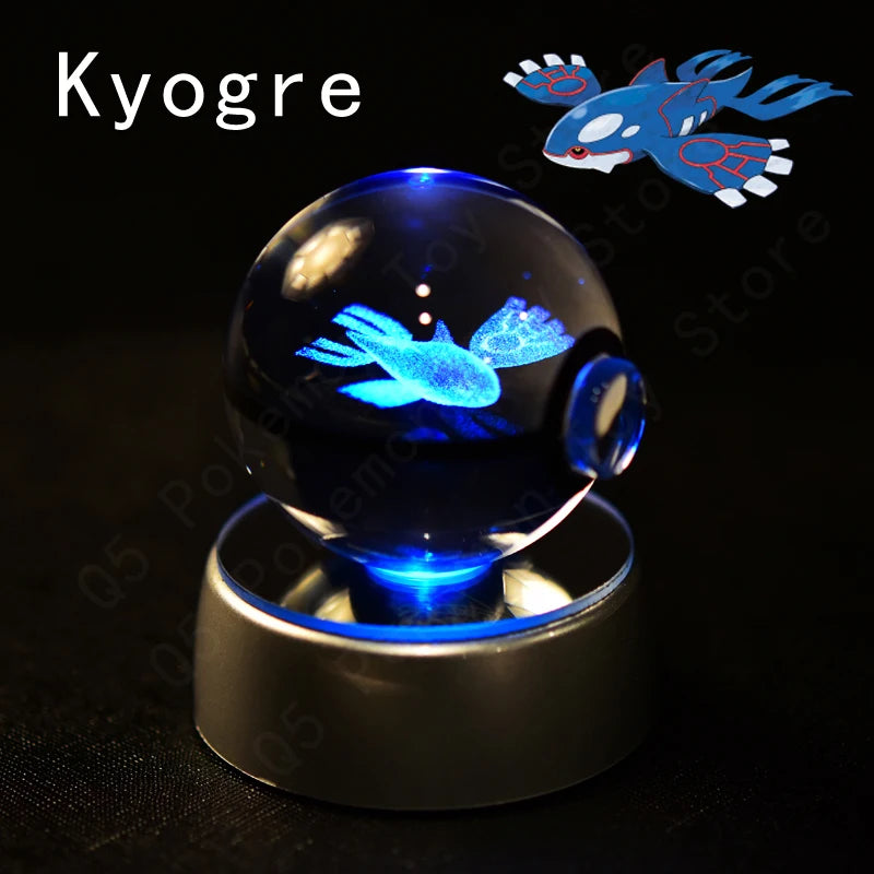 Pokémon 3D Crystal Ball Night Light – Pikachu, Mewtwo & Gengar