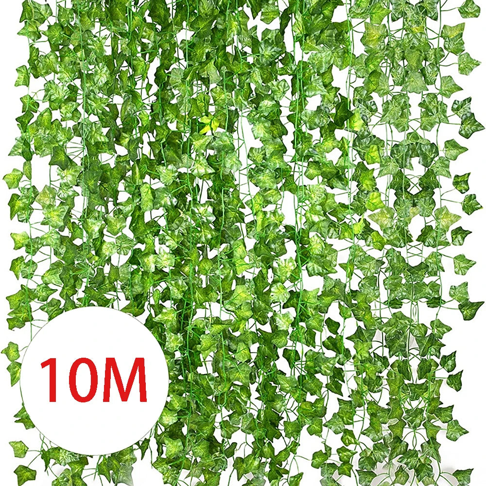 Artificial Ivy Leaf Garland – Outdoor & Indoor Trailing Vine Decor