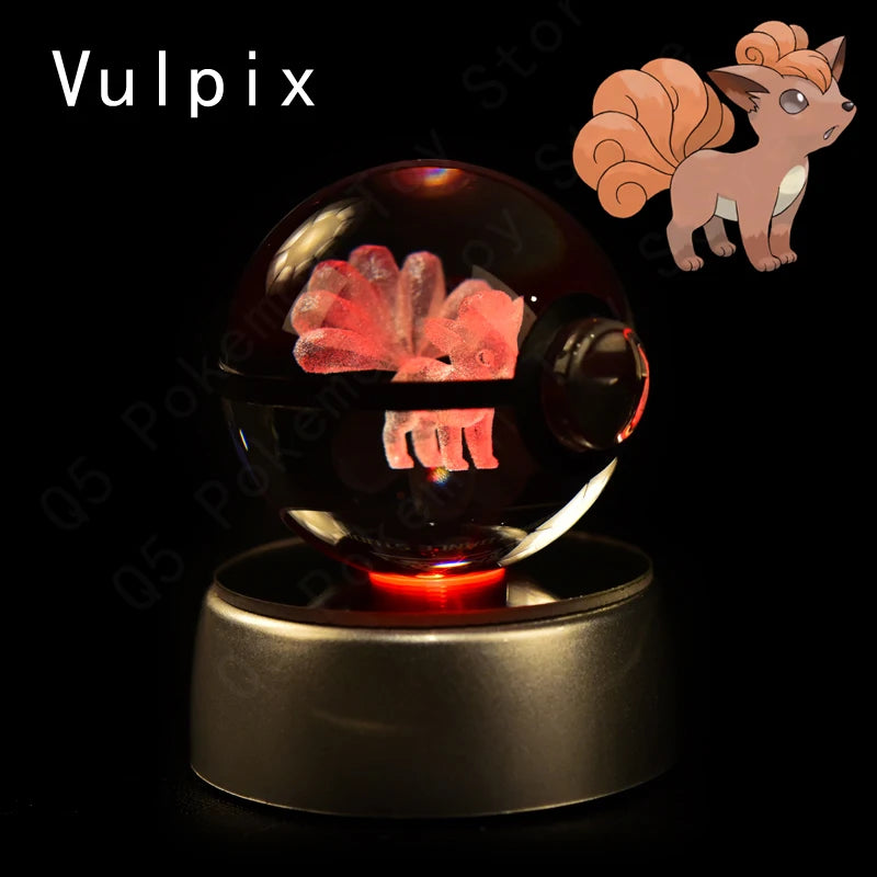 Pokémon 3D Crystal Ball Night Light – Pikachu, Mewtwo & Gengar