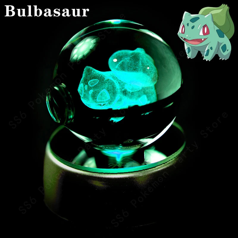 Pokémon 3D Crystal Ball Night Light – Pikachu, Mewtwo & Gengar