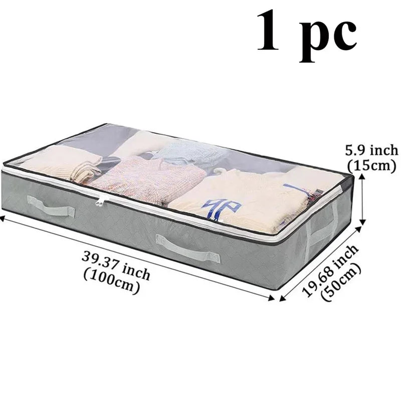 Under-Bed Storage Boxes with Handles – Dustproof (1, 2 or 3 Pack)