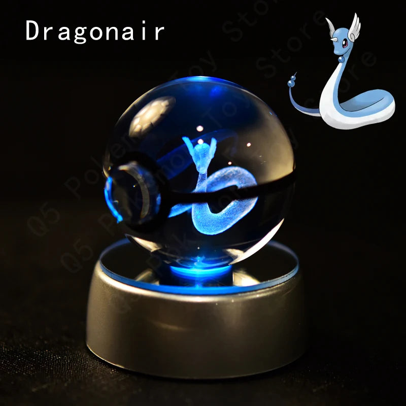 Pokémon 3D Crystal Ball Night Light – Pikachu, Mewtwo & Gengar
