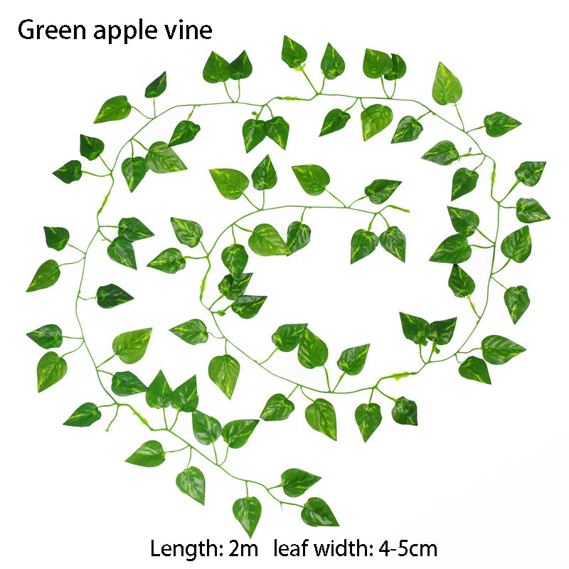 Artificial Ivy Leaf Garland – Outdoor & Indoor Trailing Vine Decor