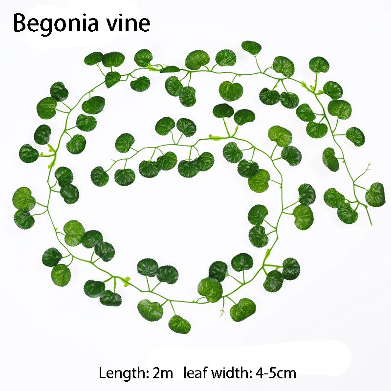 Artificial Ivy Leaf Garland – Outdoor & Indoor Trailing Vine Decor