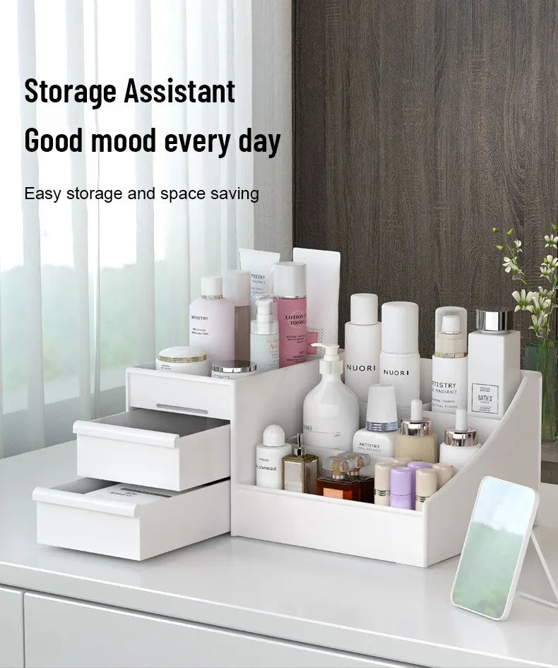 Makeup & Skincare Desktop Storage Box with Drawer