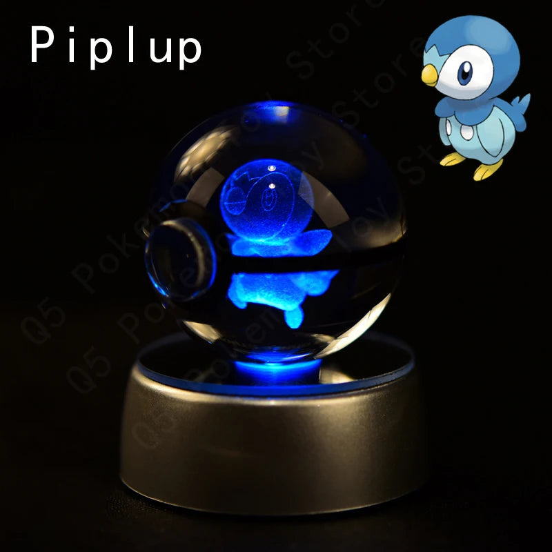 Pokémon 3D Crystal Ball Night Light – Pikachu, Mewtwo & Gengar