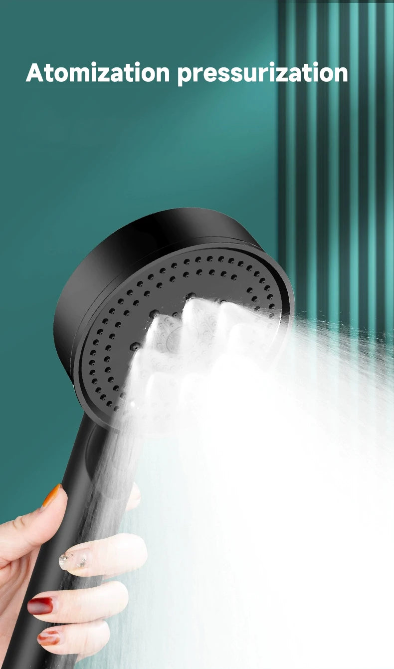 High-Pressure Multifunction Shower Head with 5 Spray Settings