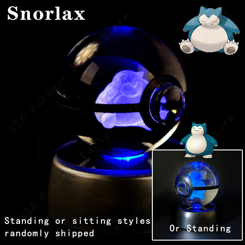 Pokémon 3D Crystal Ball Night Light – Pikachu, Mewtwo & Gengar