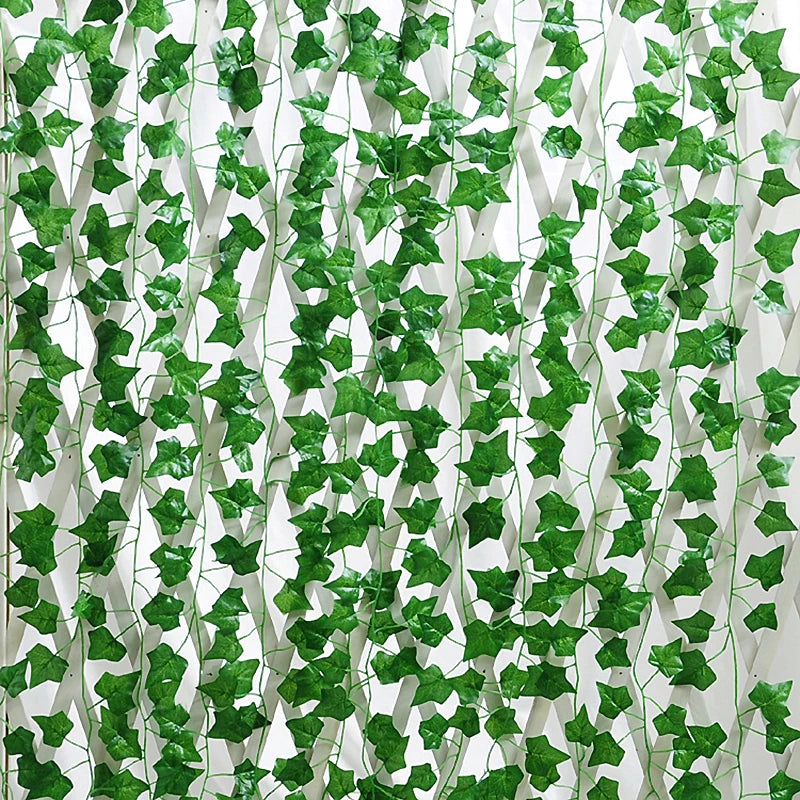 Artificial Ivy Leaf Garland – Outdoor & Indoor Trailing Vine Decor