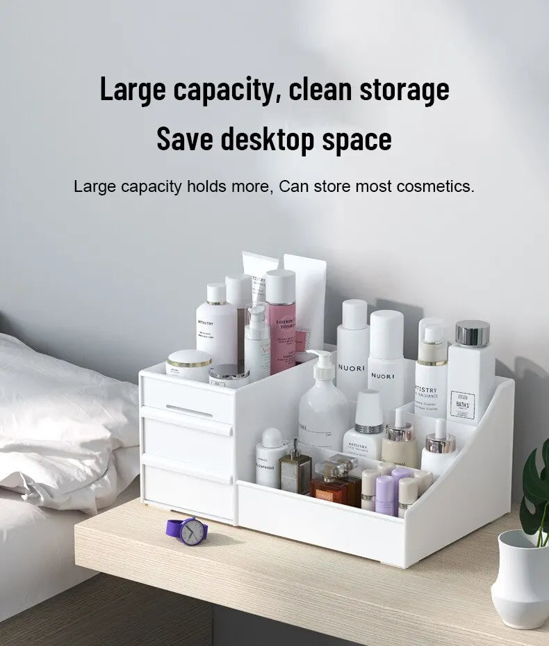Makeup & Skincare Desktop Storage Box with Drawer