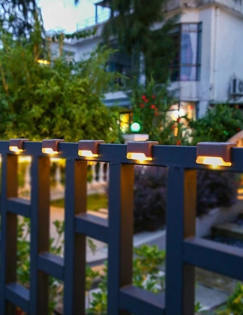 Solar LED Deck & Step Lights – Waterproof Garden Path Lighting