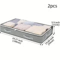 Under-Bed Storage Boxes with Handles – Dustproof (1, 2 or 3 Pack)