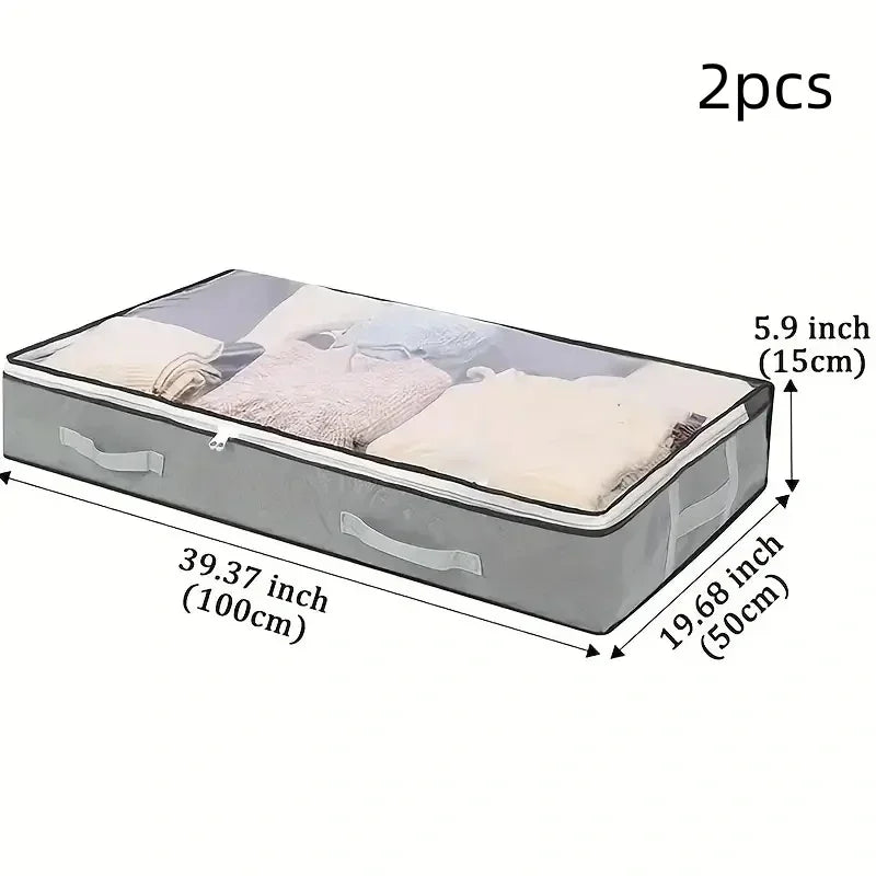Under-Bed Storage Boxes with Handles – Dustproof (1, 2 or 3 Pack)