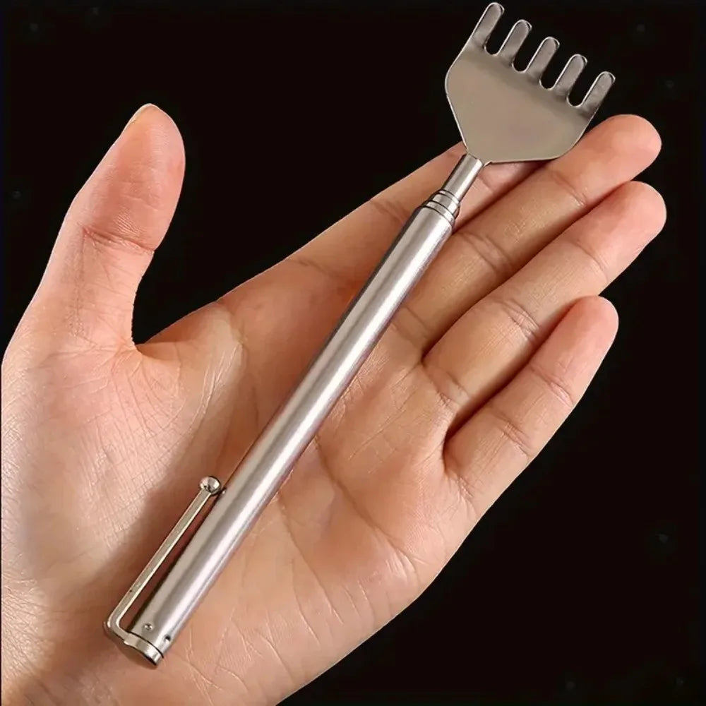 Telescopic Stainless Steel Back Scratcher & Massage Pen