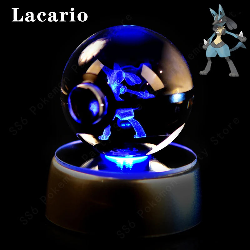 Pokémon 3D Crystal Ball Night Light – Pikachu, Mewtwo & Gengar