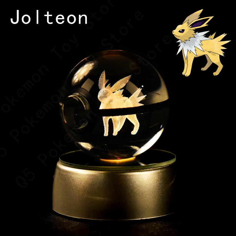 Pokémon 3D Crystal Ball Night Light – Pikachu, Mewtwo & Gengar