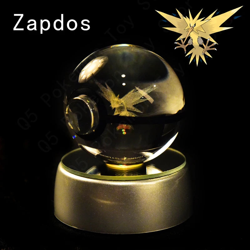 Pokémon 3D Crystal Ball Night Light – Pikachu, Mewtwo & Gengar