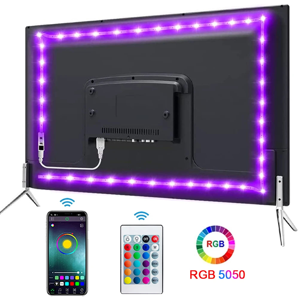 USB RGB LED Strip Light – TV & Desk Backlight