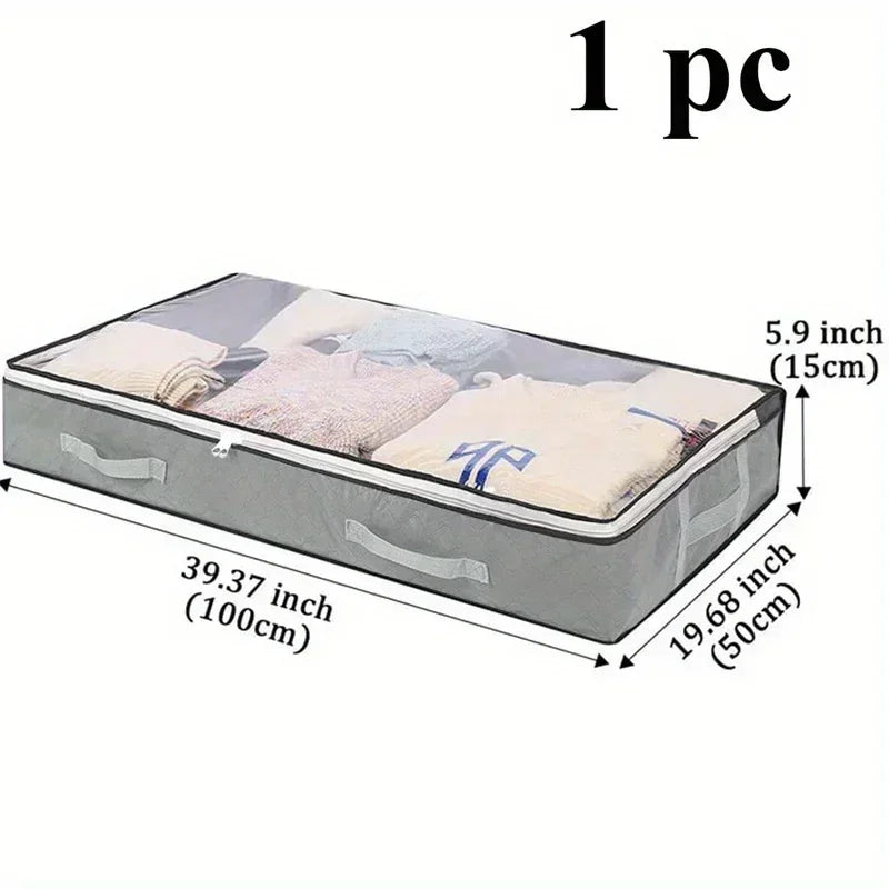 Under-Bed Storage Boxes with Handles – Dustproof (1, 2 or 3 Pack)