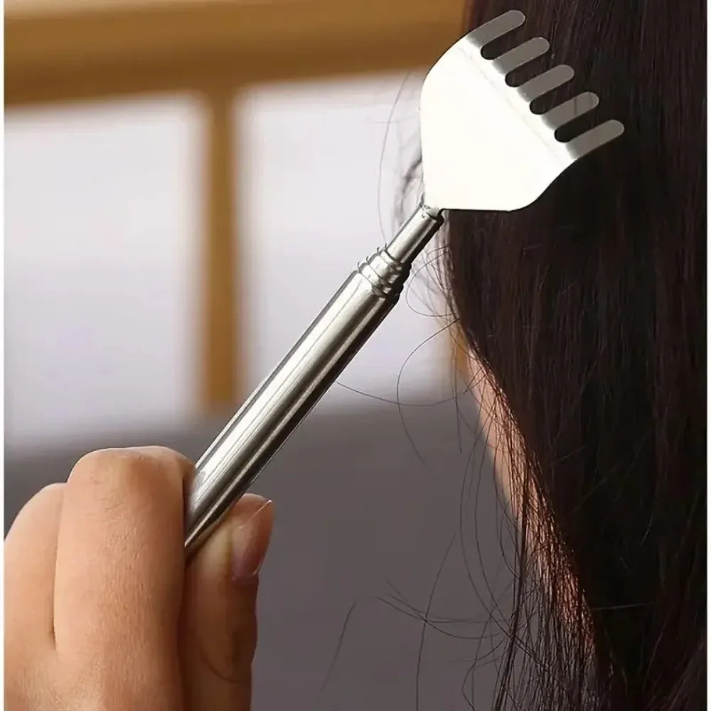 Telescopic Stainless Steel Back Scratcher & Massage Pen