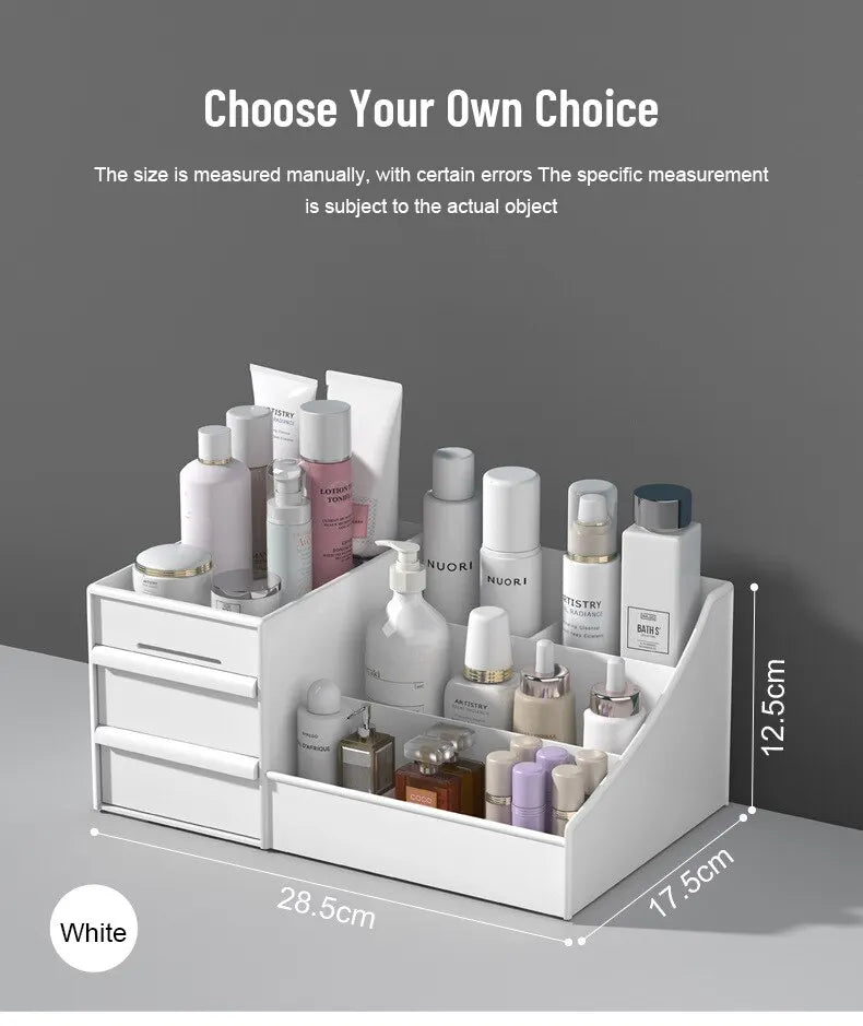 Makeup & Skincare Desktop Storage Box with Drawer