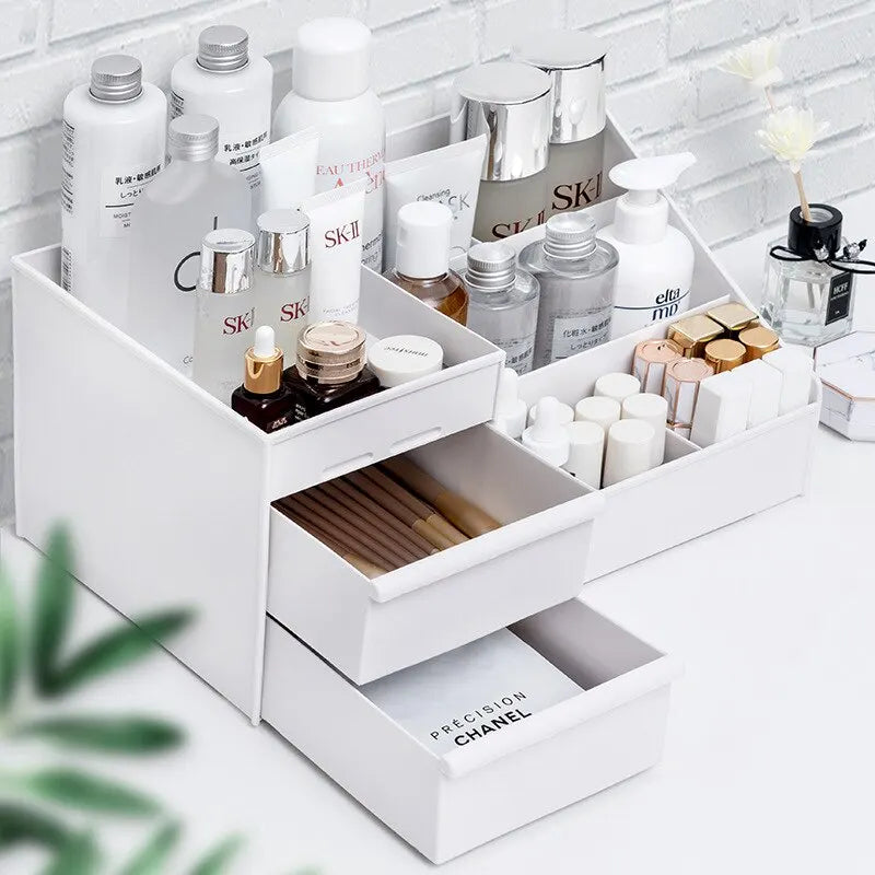 Makeup & Skincare Desktop Storage Box with Drawer