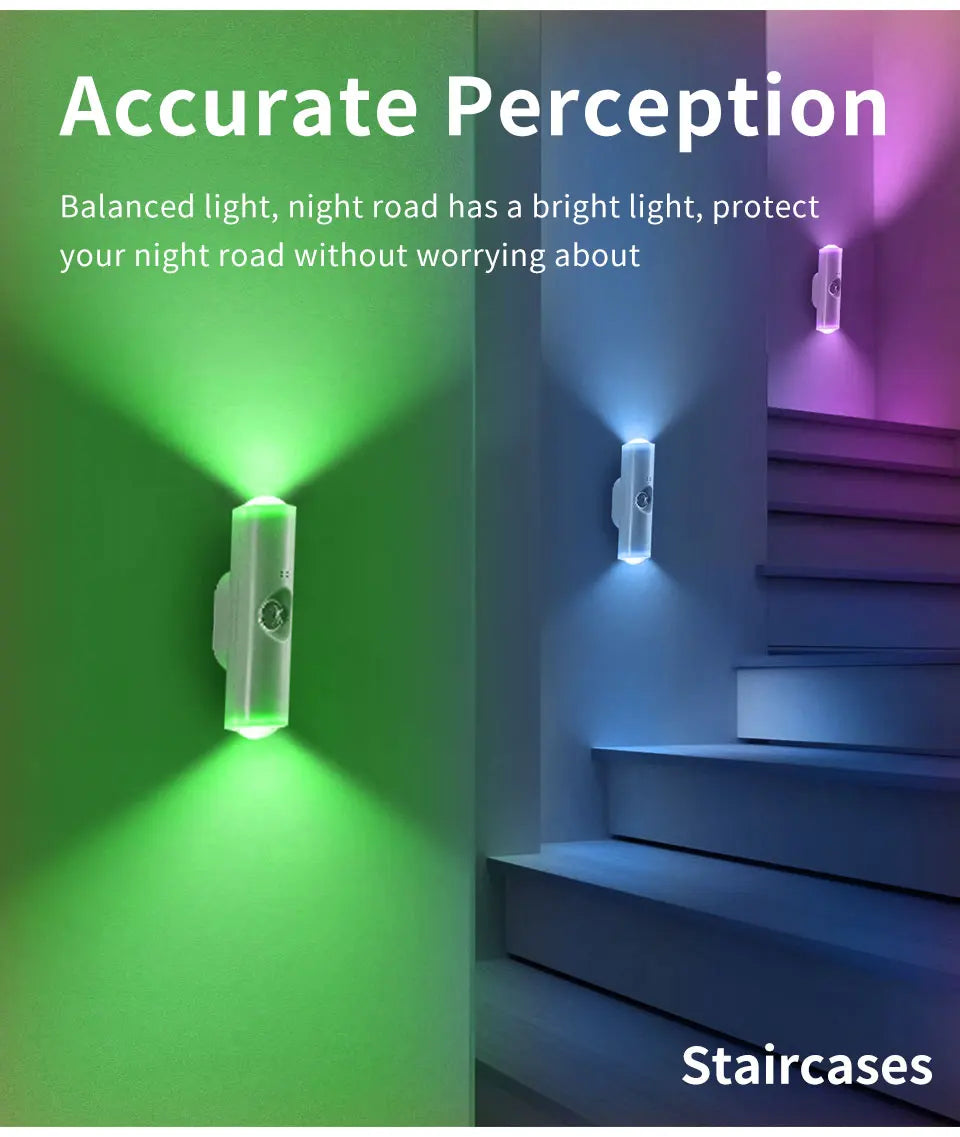 Rechargeable RGB Motion Sensor Wall Night Light