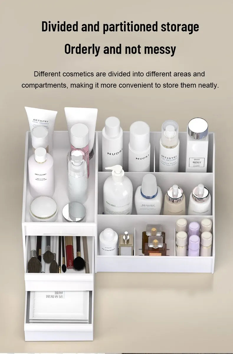 Makeup & Skincare Desktop Storage Box with Drawer