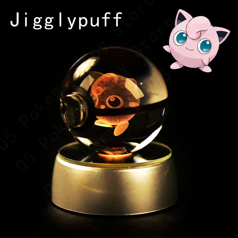 Pokémon 3D Crystal Ball Night Light – Pikachu, Mewtwo & Gengar