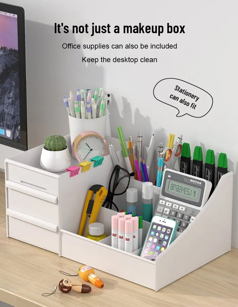 Makeup & Skincare Desktop Storage Box with Drawer