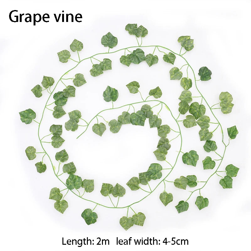 Artificial Ivy Leaf Garland – Outdoor & Indoor Trailing Vine Decor