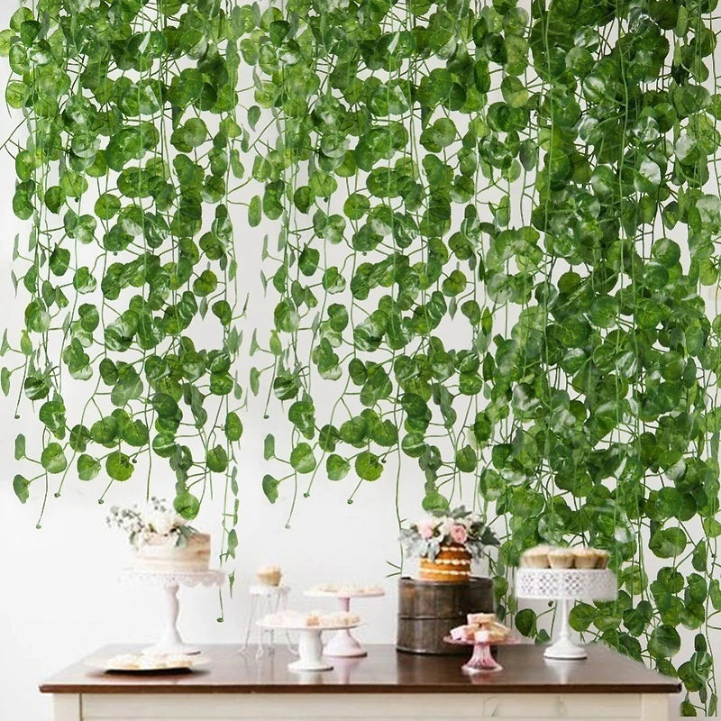 Artificial Ivy Leaf Garland – Outdoor & Indoor Trailing Vine Decor