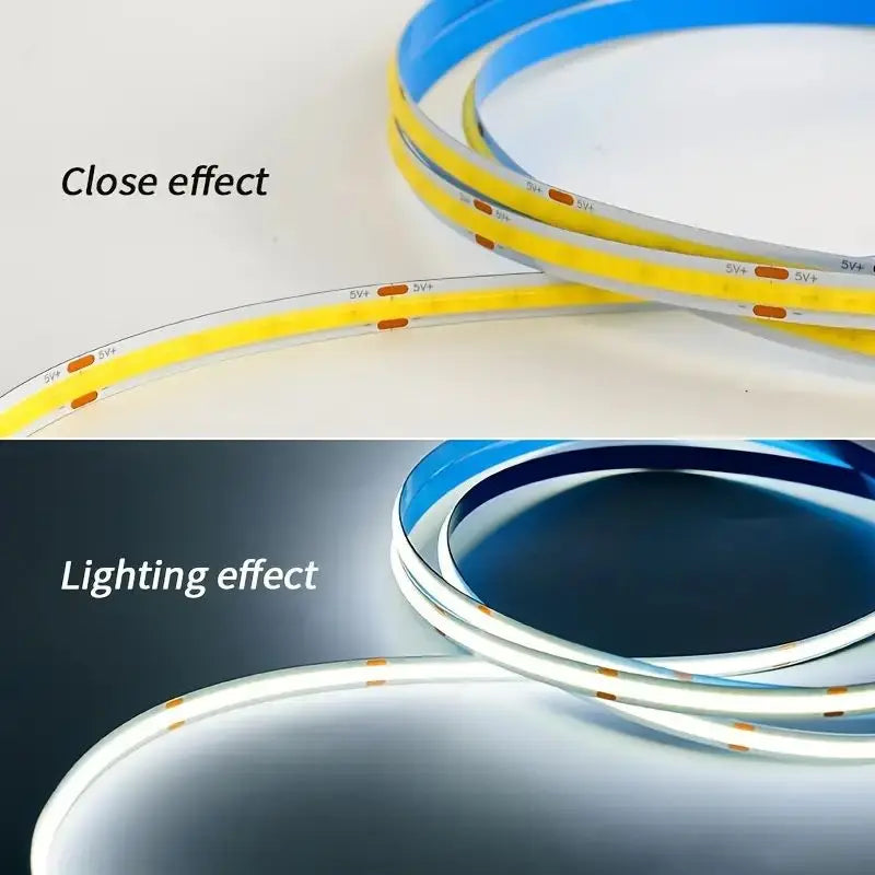 USB COB LED Strip Light with Touch Dimmer – TV & Mirror Backlight