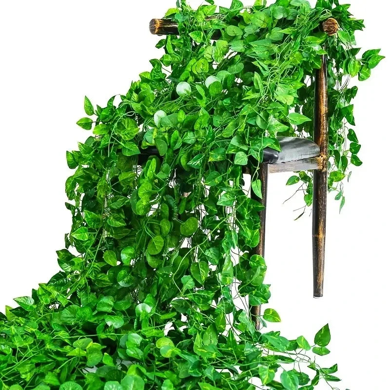 Artificial Ivy Leaf Garland – Outdoor & Indoor Trailing Vine Decor