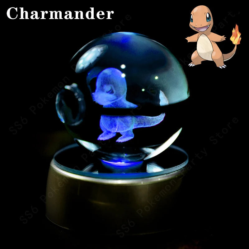 Pokémon 3D Crystal Ball Night Light – Pikachu, Mewtwo & Gengar
