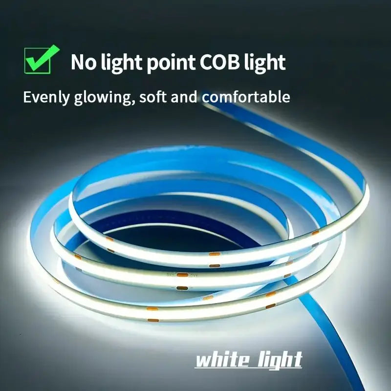 USB COB LED Strip Light with Touch Dimmer – TV & Mirror Backlight