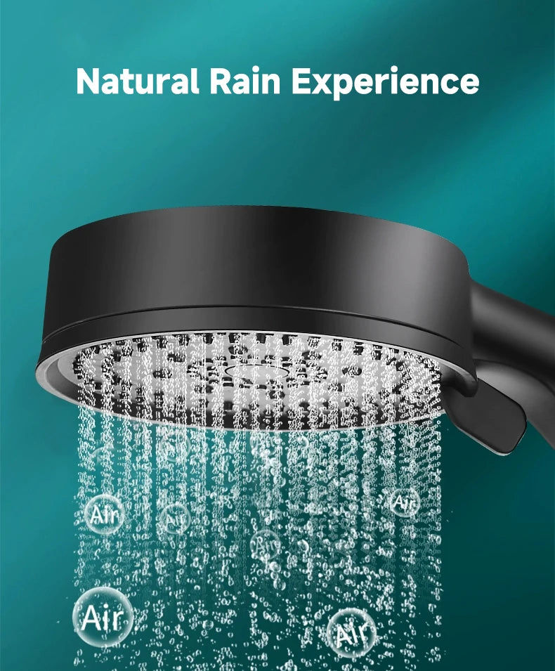 High-Pressure Multifunction Shower Head with 5 Spray Settings