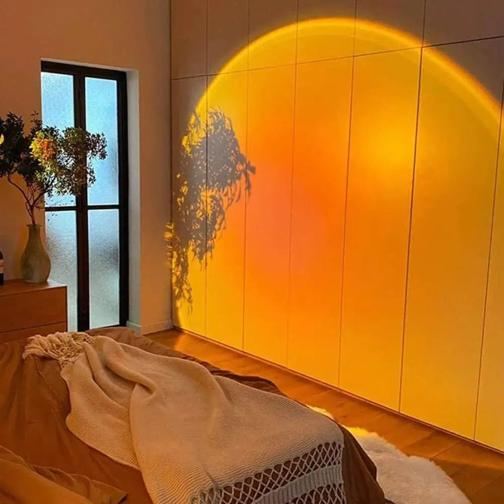 Sunset Projection Lamp – USB Atmosphere Light for Home Décor