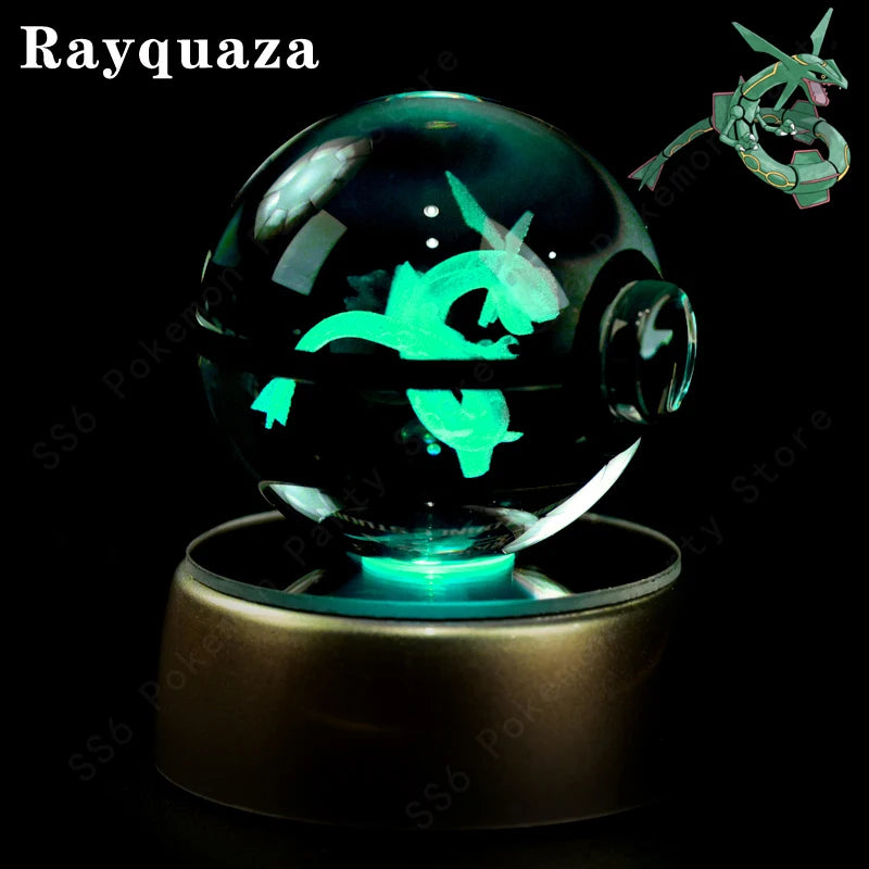 Pokémon 3D Crystal Ball Night Light – Pikachu, Mewtwo & Gengar
