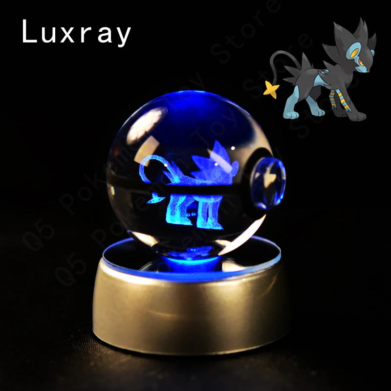 Pokémon 3D Crystal Ball Night Light – Pikachu, Mewtwo & Gengar