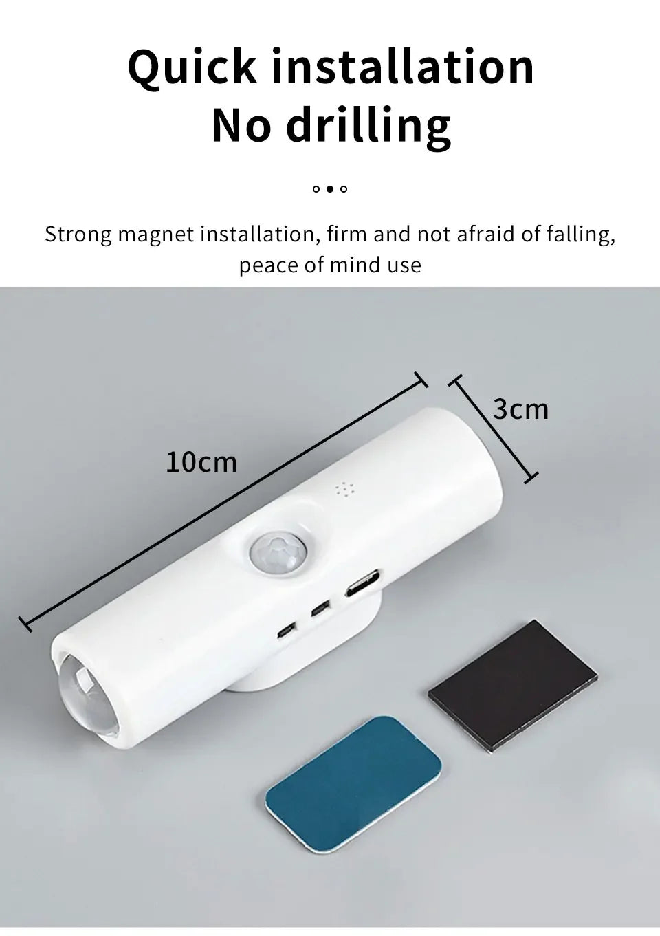 Rechargeable RGB Motion Sensor Wall Night Light